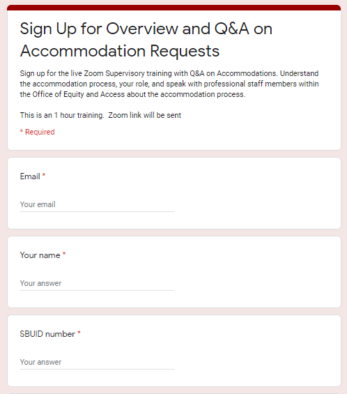 Screenshot of Sign Up Form