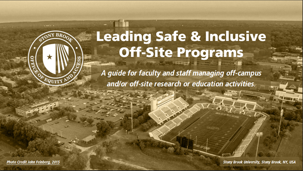 Screenshot of draft of Leading Safe and Inclusive Offsite Programs Title Page