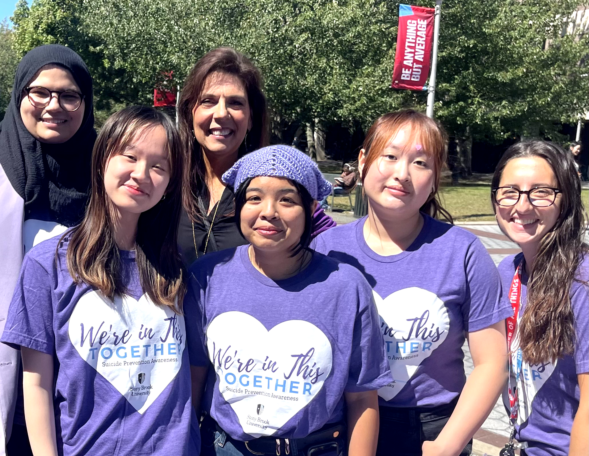 Fall 2024 Advising Office Team at Rocks of Hope (Professional Staff: Diane, Danielle & Sarah. Interns: Vanessa, Meaghan & Angelina)