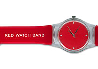 red watch band