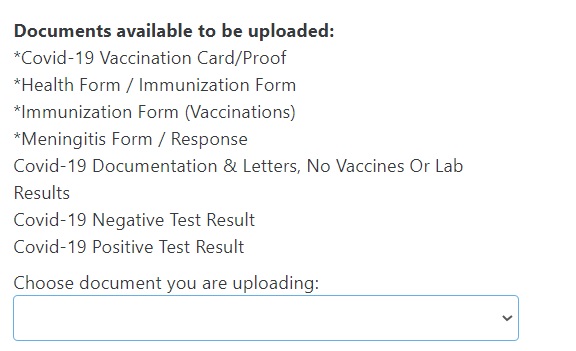 upload immunization forms